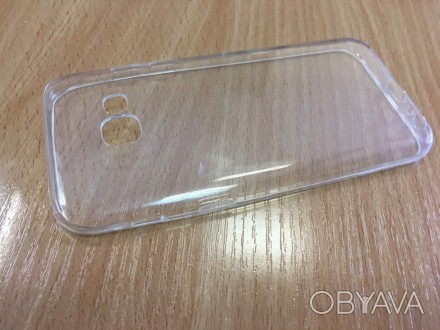 Ультратонкий и кристально прозрачный силиконовый чехол (0.3мм)для Samsung A320.М. . фото 1
