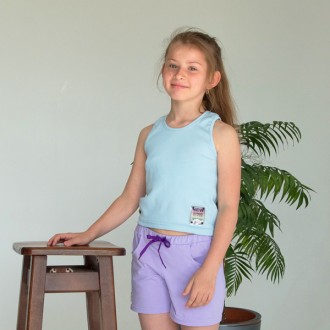 Кроп топ для дівчинки, Sound, блакитна, SmileTime
Нова колекція літнього одягу д. . фото 3