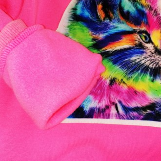 Світшот SmileTime дитячий утеплений Color Kitten, неон рожевий
Теплий дитячий св. . фото 4