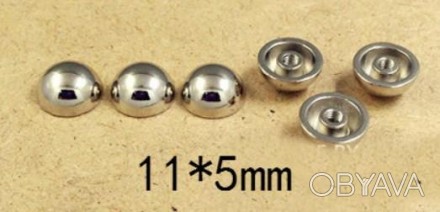Полусферы (Шипы, заклёпки) металлические на винте диаметр 11 мм высота 5 мм.
Цен. . фото 1