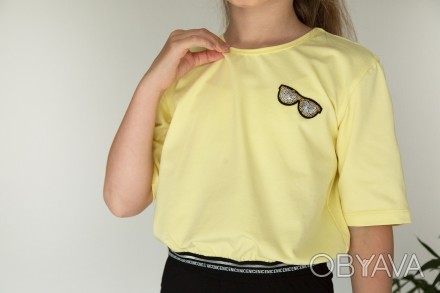 Кроп топ для дівчинки, Choice, лимонний, SmileTime
Нова колекція літнього одягу . . фото 1
