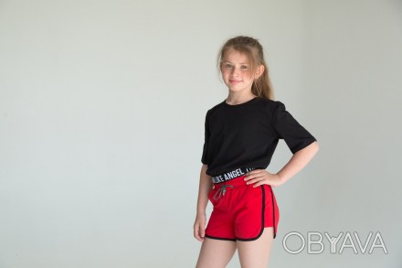 Кроп топ для дівчинки, Choice, чорний, SmileTime
Нова колекція літнього одягу дл. . фото 1