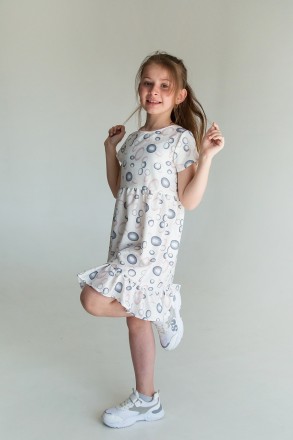 Сукня для дівчинки SmileTime Bubbles, біла
Легке, літнє плаття для дівчинки вико. . фото 3