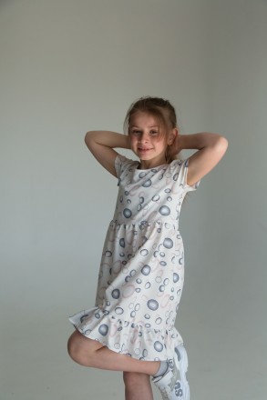 Сукня для дівчинки SmileTime Bubbles, біла
Легке, літнє плаття для дівчинки вико. . фото 4