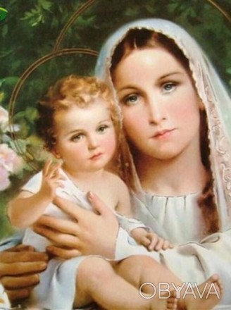 Алмазная вышивка "Дева Мария с младенцем"
Полная выкладка, стразы квадратные.
В . . фото 1
