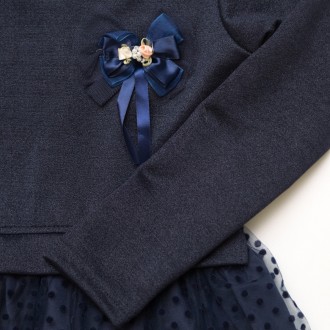 Сукня SmileTime дитяча Mary, темно-синє
Нарядне плаття для дівчаток з мерехтливо. . фото 8