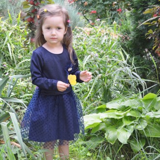 Сукня SmileTime дитяча Mary, темно-синє
Нарядне плаття для дівчаток з мерехтливо. . фото 3
