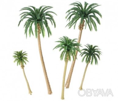 Набір 4 шт. пальма, висота 6-14 см, для діорам, мініатюр, макетоа
Висота: 6 см, . . фото 1