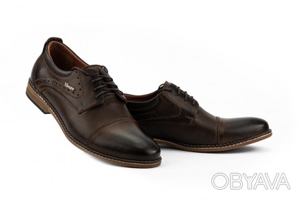 Мужские кожаные туфли Vivaro 555
Классическая модель, красивый круглый носок, из. . фото 1