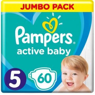 Подгузник Pampers Active Baby Junior Размер 5 (11-16 кг), 60 шт. (8001090948410). Бровари. фото 1 Подгузник Pampers Active Baby Junior Размер 5 (11-16 кг), 60 шт. (8001090948410). Бровари. фото 1