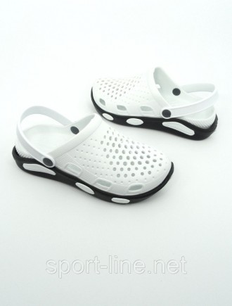 
Крокси білі.
Взуття виробляється за особливою технологією спінювання із сучасни. . фото 8