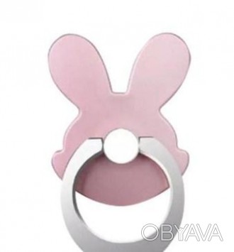 Держатель кольцо, подставка для телефона, кролик
Цвет - розовый.
Отправка заказо. . фото 1
