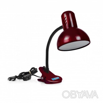 
Лампа-прищепка настольная LOGA E27 высокая Вишня Продажа оптом и в розницу. Дос. . фото 1