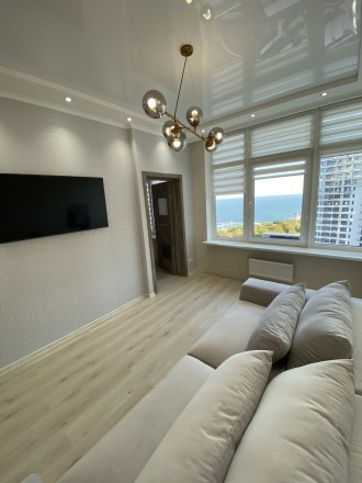 Красивая квартира с авторским дизайном с видом на море в Аркадии.Квартира после . Аркадия. фото 3