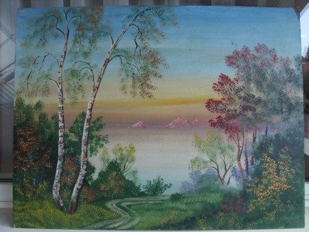 Закарпатская школа Чувалов Ю. кар. м. раз. 60 х 80 см. 2000 гг. Лето в гора. Ужгород. фото 1 Закарпатская школа Чувалов Ю. кар. м. раз. 60 х 80 см. 2000 гг. Лето в гора. Ужгород. фото 1