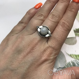 Предлагаем Вам купить неповторимое кольцо с натуральным камнем - лунный камень в. . фото 1