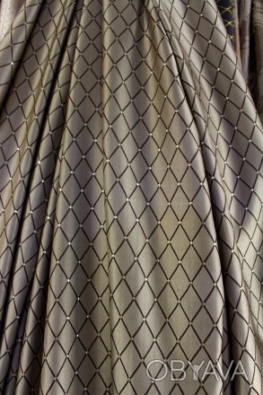 
Современная ткань для штор, римских штор, декоративных подушек. Цвет коричневый. . фото 1