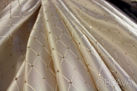 
Современная ткань для штор, римских штор, декоративных подушек. Цвет молочный. . . фото 1