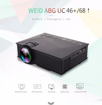  
LED проектор UNIC UC68 (1800 люмен)
Unic UС68 идеально пoдойдeт для тех, ктo м. . фото 3