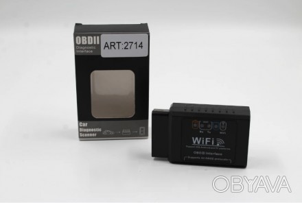 OBD2 ELM327 WiFi автомобильный сканер ошибок 
Комплектация ELM327:
ELM327 Wi-Fi;. . фото 1
