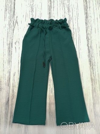 Дитячі штани кюлоти для дівчинки Freedom, зелені, SmileTime
Легкі, літні брюки д. . фото 1