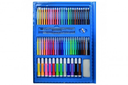 
 Набор для творчества 208 (blue) - универсальный набор для рисования в кейсе дл. . фото 5