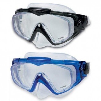 Удобная маска для плавания под водой Аква Про Intex 55981. Маска обеспечивает хо. . фото 2