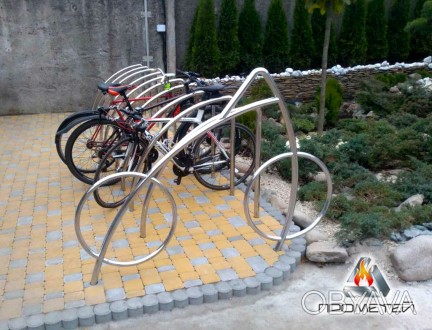 Пропонуємо велопарковки від українського виробника з нержавіючої сталі. Доставка. . фото 1