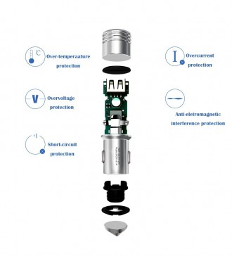 Технические характеристики:
 Тип: автомобильная зарядка
 Совместимость: Любые ус. . фото 8