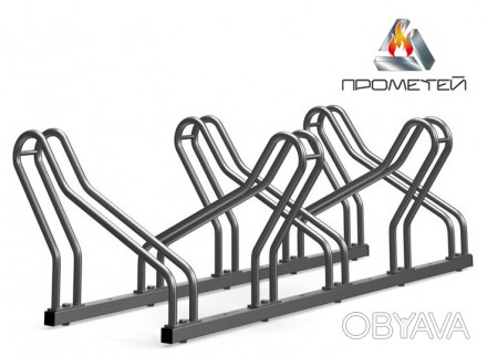 Предлагаем наклонные велостоянки на 5 секций украинского производства из нержаве. . фото 1