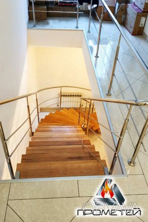 Перила к винтовой лестнице - изготовление и монтаж в коттедже, офисе или новостр. . фото 1