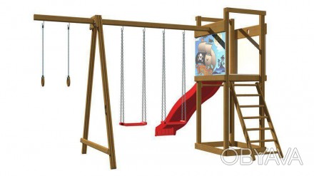 Дитячий дерев'яний майданчик SportBaby-4 Характеристики Дитячий дерев'яний майда. . фото 1