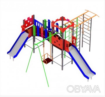 Комплекс спортивно-игровой " Замок " предназначен для детей от 3-х лет.
Параметр. . фото 1