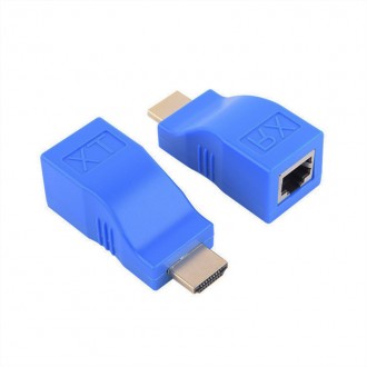 Подовжувач HDMI 1.4 4K/1080P по одній витій парі UTP RJ45 до 10/30м KENVS HJ4K комплект передавач та приймач. Кропивницький. фото 1 Подовжувач HDMI 1.4 4K/1080P по одній витій парі UTP RJ45 до 10/30м KENVS HJ4K комплект передавач та приймач. Кропивницький. фото 1