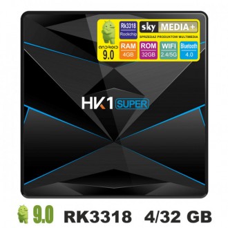 Смарт приставка HK1 Super 4/32GB Android 9.0 Smart TV Box
 Оригинальная Смарт пр. . фото 2
