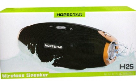 Портативная колонка Bluetooth Hopestar H25 имеет пыле-влагозащищённый корпус, AU. . фото 2