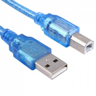 Кабель USB - AM/BM с фильтром для принтера 3 метра Blue (26117). Николаев. фото 1 Кабель USB - AM/BM с фильтром для принтера 3 метра Blue (26117). Николаев. фото 1