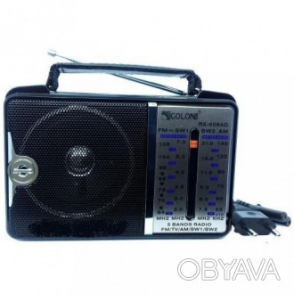 
Всеволновой радиоприёмник торговой марки ”Golon”, модель: RX-606ACW. Принимает . . фото 1