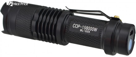 
Компактный ручной фонарь Police BL-525 micro USB.
Малогабаритный металлический . . фото 4