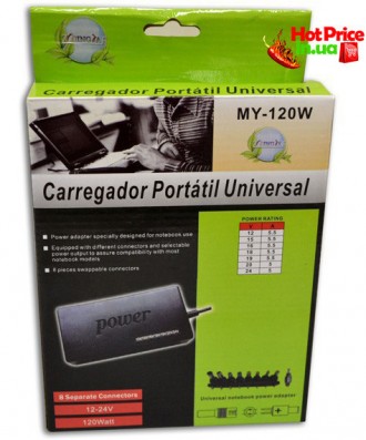 Универсальное зарядное устройство для ноутбуков MY-120W
Универсальное зарядное у. . фото 6