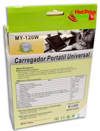 Универсальное зарядное устройство для ноутбуков MY-120W
Универсальное зарядное у. . фото 5
