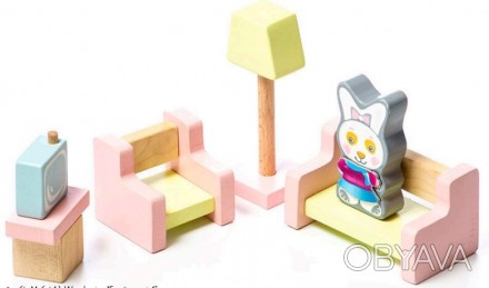 Набір Cubika Вітальня - це акуратна і дуже красива іграшкові меблі, виконана в н. . фото 1