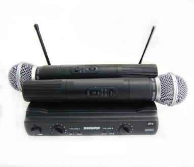 Радиосистема Shure UT4 UHF-2 Sm58 2 радиомикрофона  
Кардиоидный вокальный дина. . фото 5
