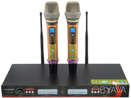 
Радиосистема Shure DM UGX10 II – это два профессиональных микрофона в комплекте. . фото 1