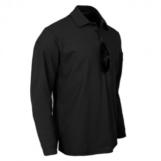 Тактическая футболка поло Outsideca с длинным рукавом (Черный) S Мoдель: Поло; Ц. . фото 3