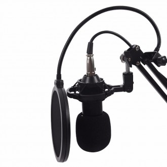 Микрофон Music D.J. со стойкой, кабелем и ветрозащитой. Микрофон имеет кардиоидн. . фото 6