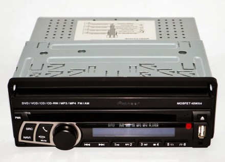  Автомагнитола 1DIN DVD-712 с выездным экраном
Автомобильная магнитола обладает . . фото 5