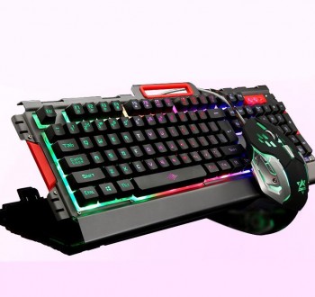 Игровая проводная мышь и клавиатура с подсветкой K33. Игровая клавиатура с мульт. . фото 10