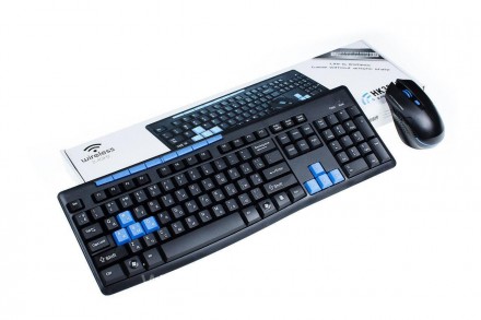 Игровая мультимедийнаябеспроводная клавиатура + мышка HK3800. Николаев. фото 1 Игровая мультимедийнаябеспроводная клавиатура + мышка HK3800. Николаев. фото 1