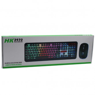  Комплект проводной клавиатуры LED и мышь HK3970 
КомплектHK3970 состоит из чувс. . фото 4